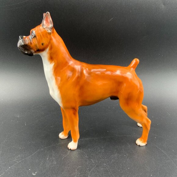 Rare Vtg ROYAL DOULTON Large Boxer Dog Champion “Warlord of Mazelaine” Figurine - Picture 1 of 6